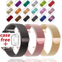 アップルウォッチ ミラネーゼループ ゴールド バンド 42mm ソフトケース付き