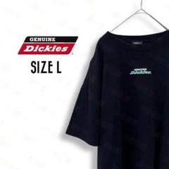 ジェニュインディッキーズ Tシャツ 古着 バックプリント L レディースc33