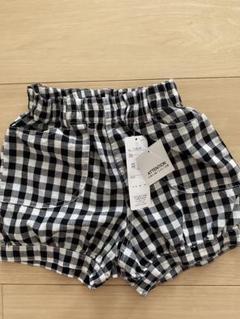 チェック かぼちゃパンツ 短パン 新品未使用