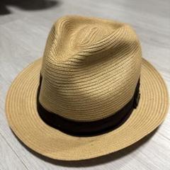 BURBERRY BLACK LABEL 麦わら帽子 40