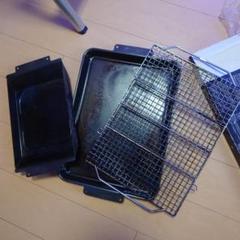 グリルプレート黒皮鉄板　ハーフ深型　焼網pro.m セット　スノーピーク グリルプレート黒皮鉄板 ハーフ深型 焼網pro.m セット