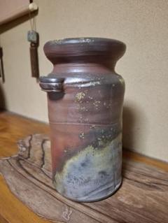 備前焼 松園耳付花入れ