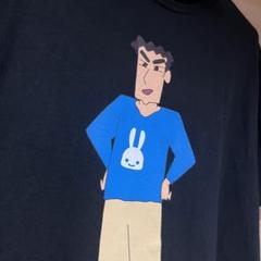 大きめLサイズ 野原ひろし クレヨンしんちゃん CUNE Tシャツ 25th COLLAB T-SHIRTS クレヨンしんちゃん 野原ひろし 横