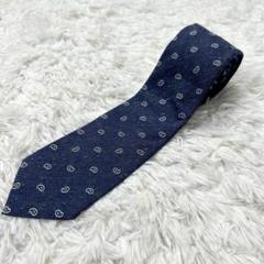 ⭐️新品未使用⭐️ マッキントッシュロンドン シルク ネクタイ 総柄 ネイビー