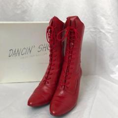 Dancin'shoe OHKI ダンス用ブーツ レッド 6545