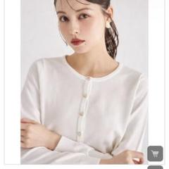 tocco closet ＵＶカット＆接触冷感ハートモチーフ釦カーディガン