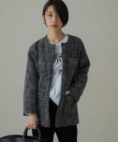 Loungedress ツイードジャケット　グレー loungedress ツイードジャケット グレー（パル PAL Loungedress