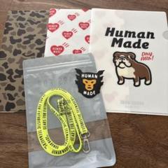 HUMAN MADE 紐　クリアファイル3枚とステッカー