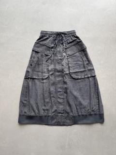 《CLOVE》 サイドポケットテンセルデニムスカート ブラック (f989)のサムネイル