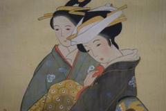 不詳/作者不詳/桜散る美人画/布袋屋掛軸HH-619 不詳/作者不詳/桜散る美人画/布袋屋掛軸HH-619 - メルカリ