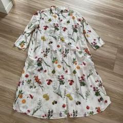 シビラ フルーツプリント ロングシャツワンピース シビラ フルーツプリント ロングシャツワンピース - メルカリ