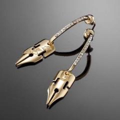 ジョジョの奇妙な冒険 プレミアムバンダイ 岸辺露伴 Gペンピアス ゴールド