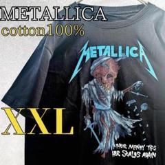 高品質 METALLICAメタリカ新品 ロックTシャツ綿100%男女兼用 XXL