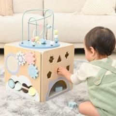 可愛い！知育玩具プレイトイボックス　ベビー　おもちゃ　1歳　木製　北欧