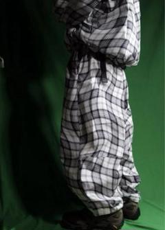 a　 TBPR WAVY PLAID BALLOON PANTS TBPR 23S/S WAVY PLAID BALLOON PANTS