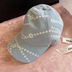 CHANEL パール サテン キャップこじはる着用