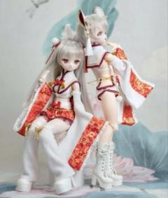 MDD ディーラー様製　アウトフィット　巫女服　白兎スカートセット