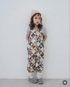 新品　softcheese パッチワークサロペット　110cm
