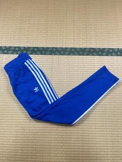 【希少サイズ】adidasジャージ　ベッケンバウアー　青　白　y2k 3XL 希少カラー adidas ヨーロッパ ベッケンバウワー トラックパンツ