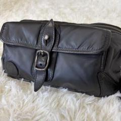 【極美品】ハンティングワールド ボディバッグ バチューサーパス ロゴワッペン 黒