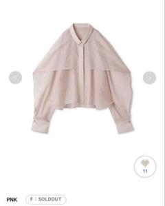 [新品未使用品]styling/ オーガンザショートシャツ　ピンク 新品未使用品]styling/ オーガンザショートシャツ ピンク - メルカリ