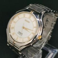 美品　SEIKO　セイコー　ドルチェ キネティック　ホワイト　自動巻き 腕時計