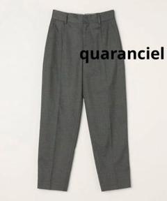 quaranciel ハンサム テーパード センタープレス パンツ