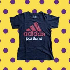 [adidas] ポートランド Tシャツ ブラック　古着