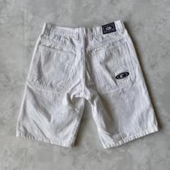 90s LA GATE USA製 バギーショーツ デニムパンツ ホワイト