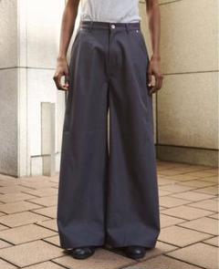 パンツ super wide baggy polyester slacks super wide baggy polyester slacks - メルカリ