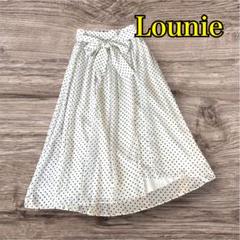 lounie アシンメトリースカート ドットスカート　シフォスカート　ルーニィ