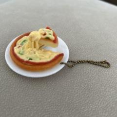 ピザ　食品サンプル　キーホルダー
