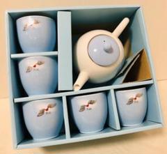 未使用品 ヒロミチナカノデザイン エンジェル柄 急須(茶こし付) &湯呑みセット