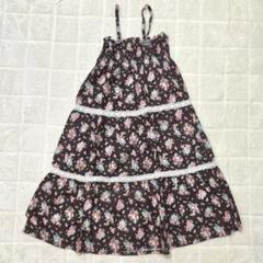 フラワープリント ノースリーブワンピース 130cm