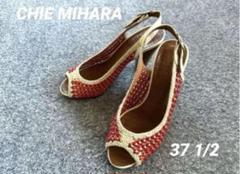 ✨美品❤️✨チエミハラ　パンプス サンダル　23.5 ストラップ　赤　ヒール