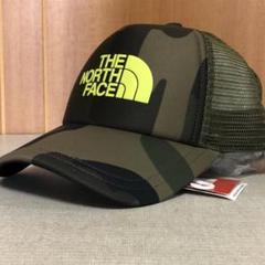Last1・メチャかっこいい KM ノースフェイス カモ柄 ロゴメッシュキャップ