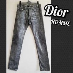 ディオールシルバージーンズ Dior Homme シルバーコーティング デニム - メルカリ