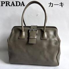 プラダ ドクターバッグ ハンドバッグ オールレザー がま口 チャーム　トート 美品/超希少》ギャラ付 PRADA プラダ カナパ がま口