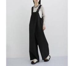 【未使用 タグ付】アダムエロペ サロペットパンツ ワイドパンツ 新品】ADAM ET ROPE ドット柄ワイドサロペットの通販 by あん's