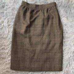 GIVENCHY ジバンシー タイトスカート スカート チェック 千鳥格 シルク