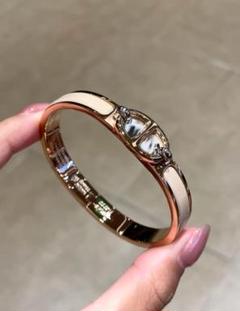 【存在感抜群♪】HERMES ブレスレット ミニクルーMM お洒落に♪】HERMES ミニ・クルー GM ブレスレット バングル