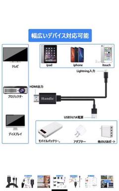 【スマホがテレビで観れる❗️】Lightning HDMI HDMI変換