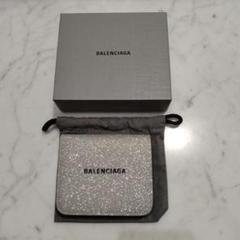 H*N様 新品正規品 バレンシアガ コンパクト　二つ折り財布　紫グリッター　限定 バレンシアガ BALENCIAGA ミニ財布 パープル 紫 グリッター 限定