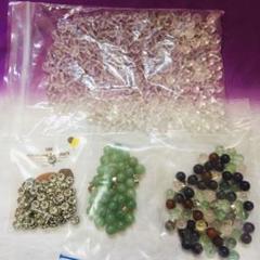 天然石水晶 穴あり　アクセサリー　ハンドメイド材料　まとめ売り