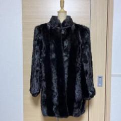 美品】ミンク黒色 コート YSL SAGA