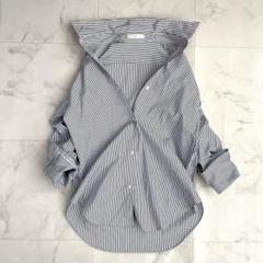 Deuxieme Classe シャツ　ストライプ　レーヨンシルク　シャツ　長袖 Deuxieme Classe ストライプシャツ