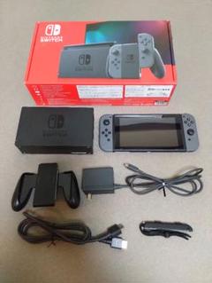 Nintendo Switch グレー 新モデル SDカード128GB付き