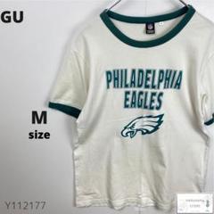 訳あり GU ジーユー Tシャツ PHILADELPHIA EAGLES M