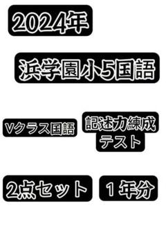 2021年度 浜学園 小6 国語記述力錬成テスト 浜学園 小6 6年分 国語記述力錬成テスト 中学受験 難関 最難関