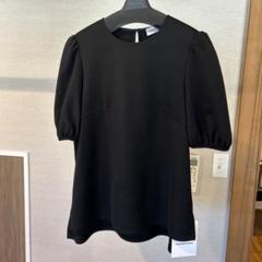美品⭐️アベニールエトワール ブラウス ブラック 半袖 パフスリーブ 2025年最新】Aveniretoile レディース 半袖 シャツ・ブラウスの